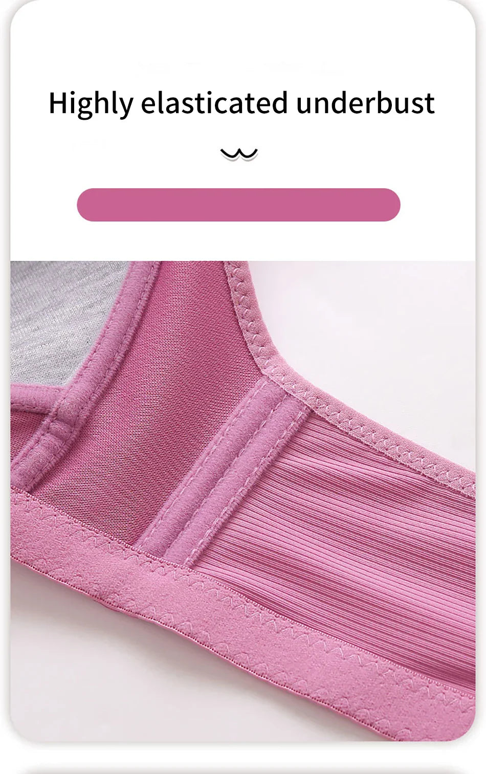 Stylish Plus Size Full Cup Bra with Side Gathering Anti Sagging and Push Up No Underwire for Seamless and Comfortable Experience