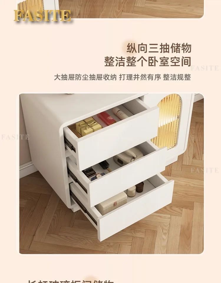 Modern Simple Makeup Table Household Bedroom Writing Desk Corner Desk Integrated Makeup Table