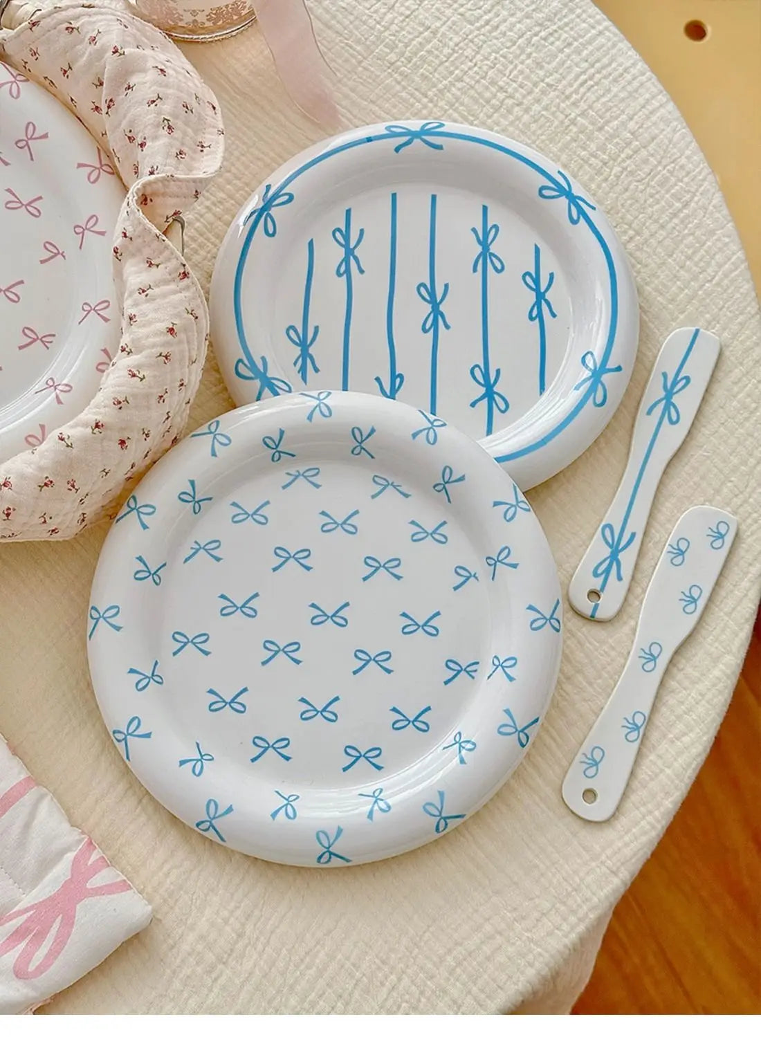 Girl Heart Bow Plate