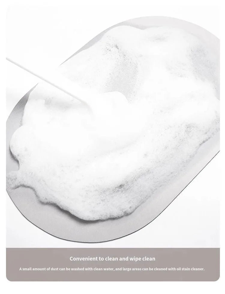 Simple Checkerboard Kitchen Special Dialgae Mud Absorbent Anti-Fouling Anti-Slip, Dirt-Resistant Carpet Home Decor