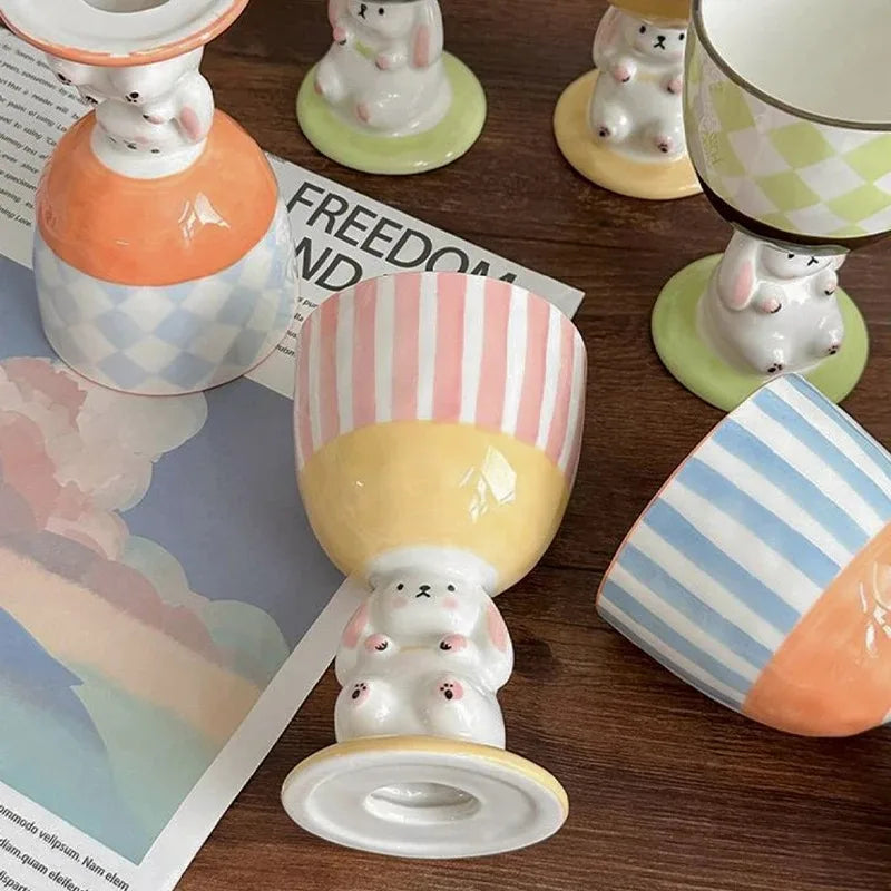 Ceramic Cup 3D Fun Cute Afternoon Tea Ice Cream Dessert Plate