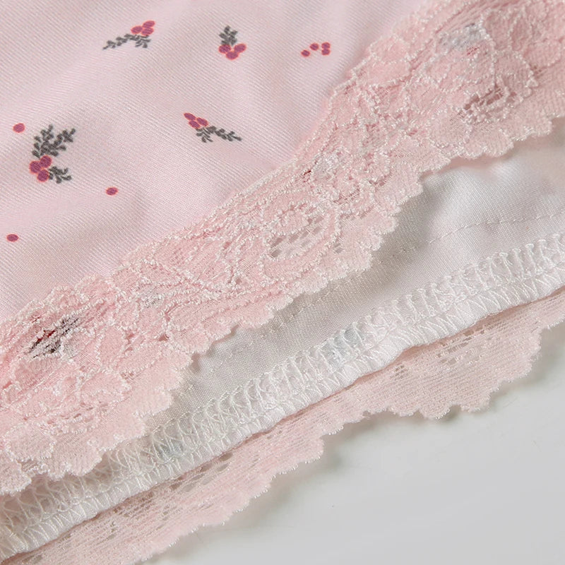 Floral Print Women's Set Camisole + Short Pants