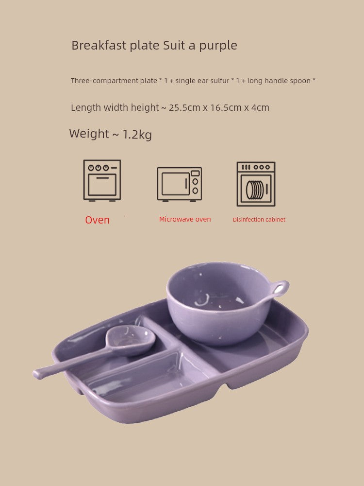 Gentle Lighting Dining Cream Style Ceramic Small Plate