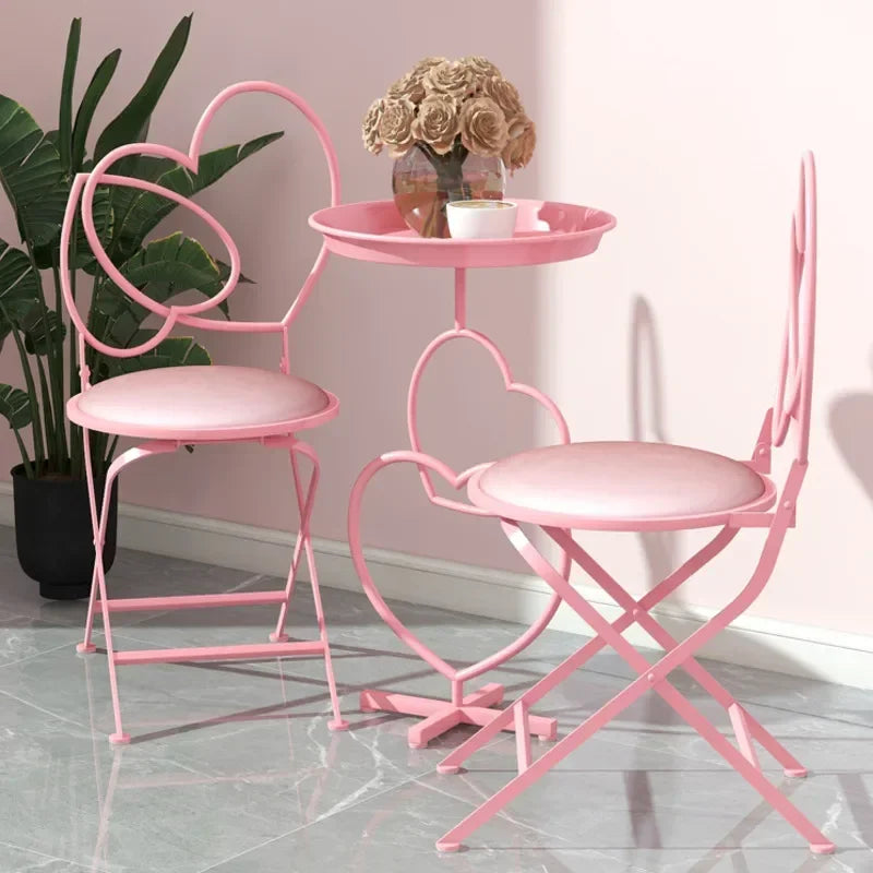 Romantic Pink Web Tables And Chairs