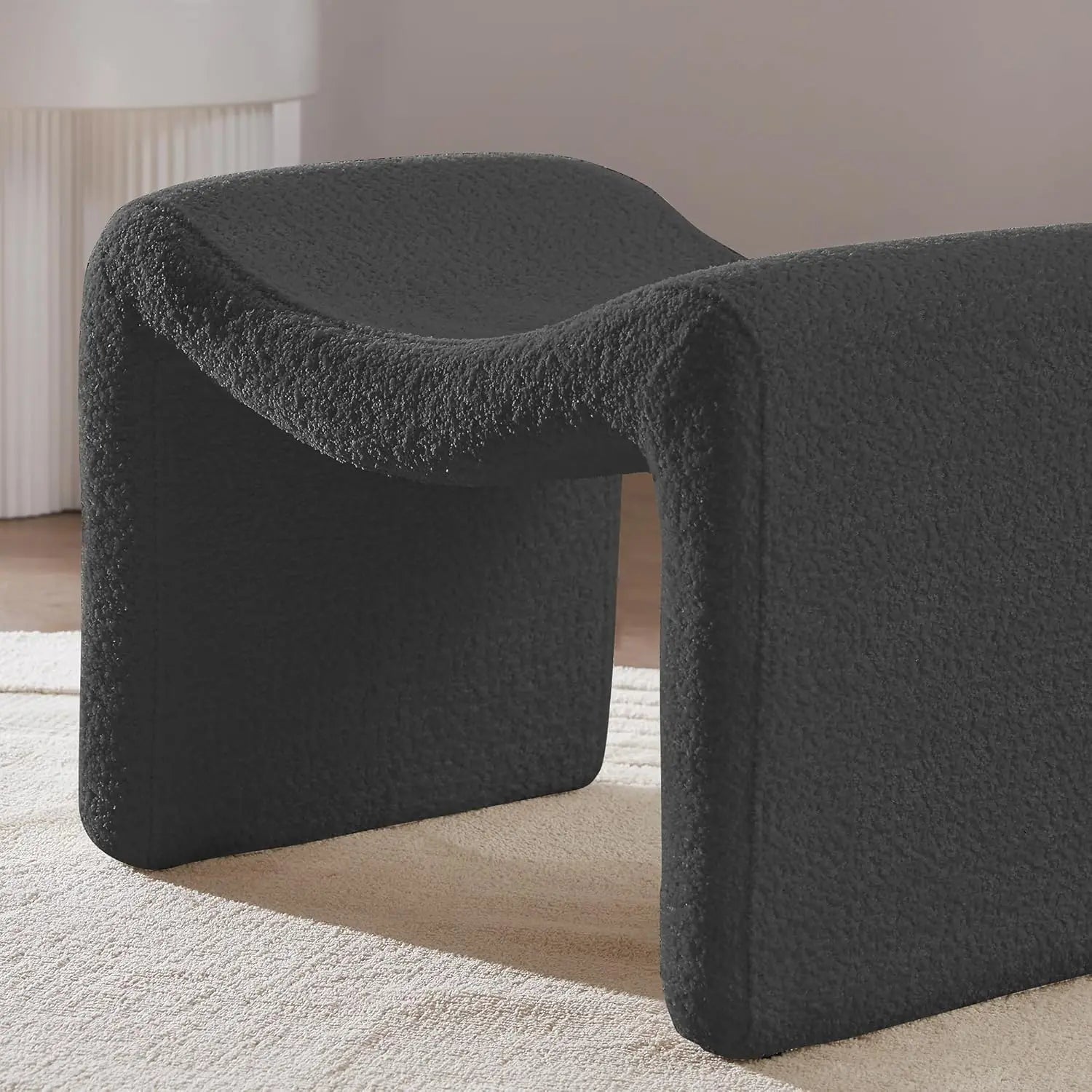 Luxury Small Footstool Ottoman, Multi-Functional Modern Foot Stool, Sofa Footrest Extra Seating for Living Room, Entryway, Hallways