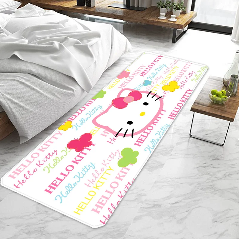 Cute Hello Kittys Door Mat Entrance Doormat Non-slip Washable Kitchen Carpet Living Room Hallway Rugs Door Mats Bathroom Bath