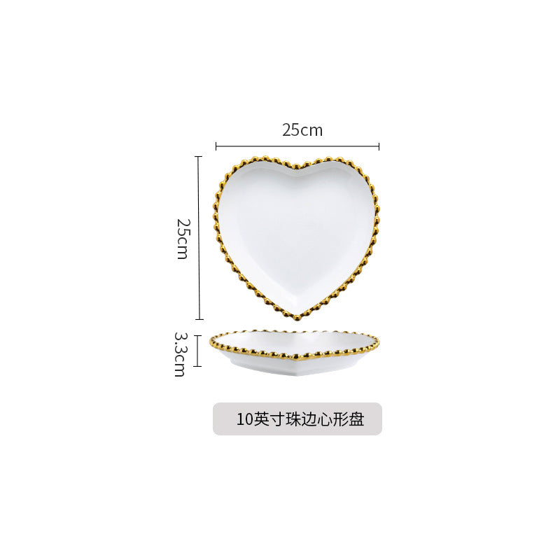 Luxury Love Plate Ceramic Plate