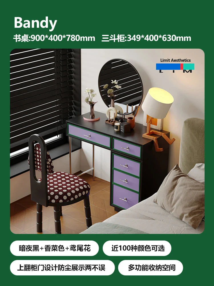 Vanity Bedroom Table Cosmetics Garden Desk Storage Dressing Table Chair Jewelry Living Room Home Furniture