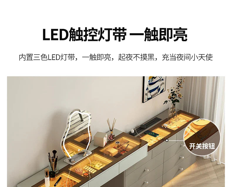 Luxury Drawers Vanity Tables Storage Nordic Cabinet Dressers Makeup Desk Drawers