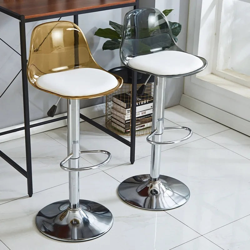 Home Dining Chair Front Desk Footstool Adjustable Lift Backrest Chair with High Stool