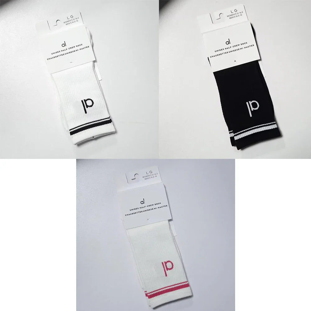 Yoga Socks Summer Lightweight Sports Socks Cotton Stockings 18cm Long Socks Mesh Breathable Socks Gym Outdoor Soft Comfort AL