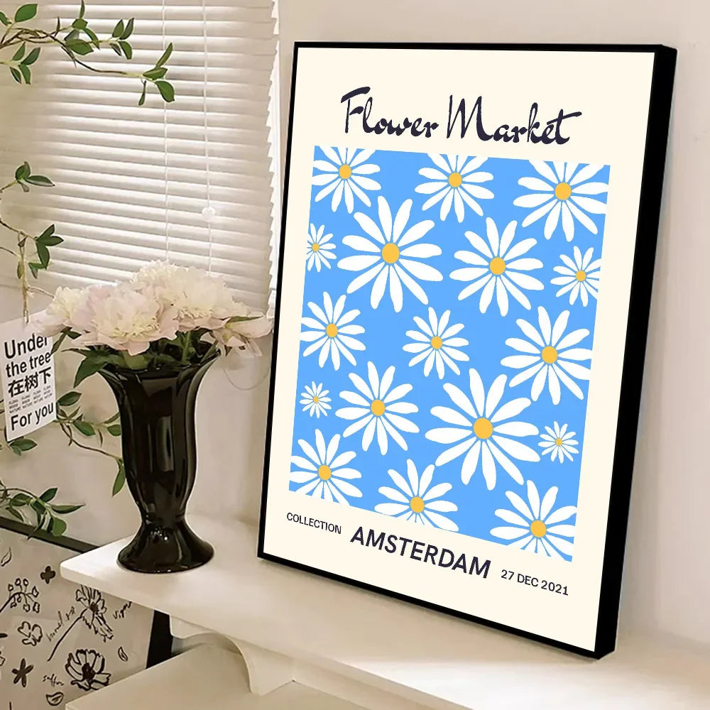Flower Market Daisy Classic Movie Posters HD Quality Poster Wall Art Painting Study Nordic Home Decor