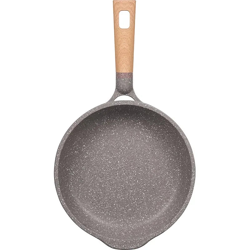 Stone Non-Stick Cooking Pan, Household Saucepan, Induction and Gas Compatible, Healthy Cookware, Stylish Pot