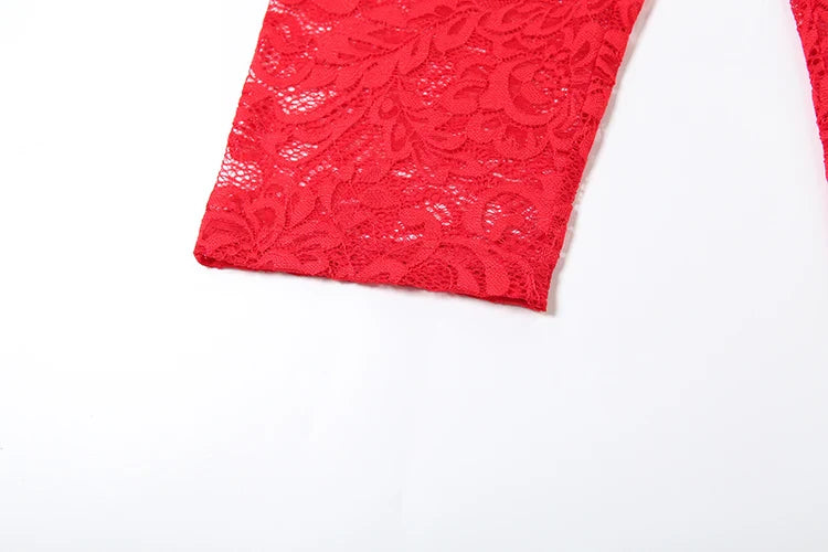 Jacquard Sexy Women 2 Piece Set Coquette Full Sleeve Ruffles Crop Tops+Bike Shorts Outfit