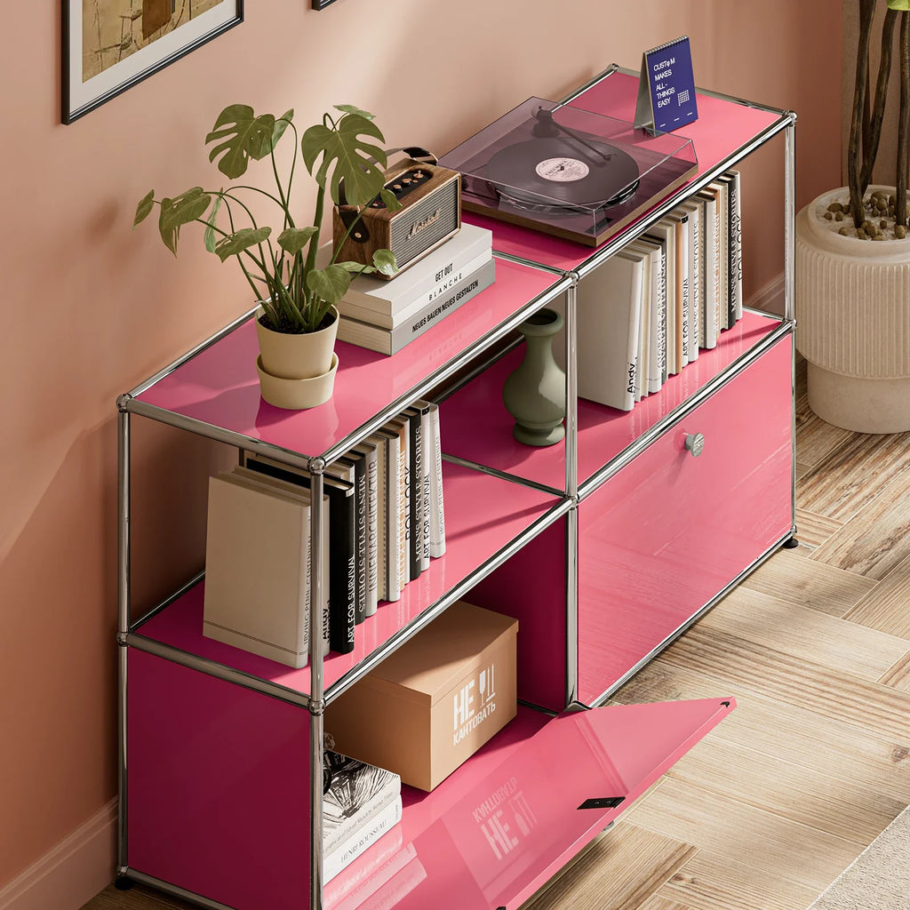 Storage Cabinet Module Furniture Haller Storage Shelf Sideboard Living Room Furniture Bed Side TableNight Stand Cabinet Home Use