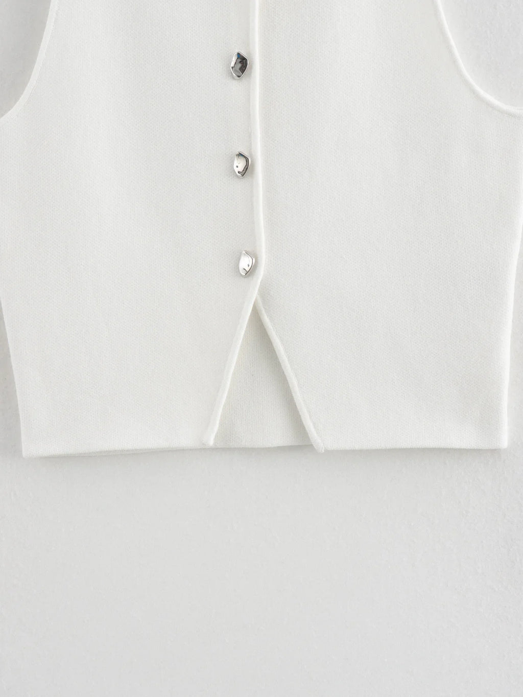 Knit Crop Top Women Button Short Tops Woman Summer Tanks Camis Tops for Women Streetwear Vest Tank Top Female