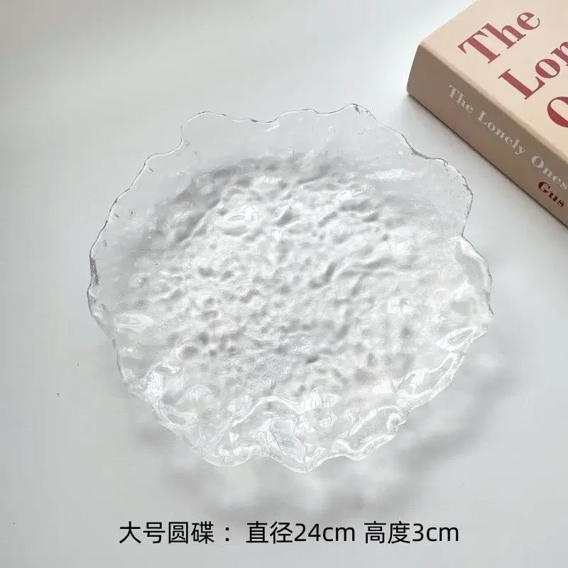 Clear Glass Cake Plate