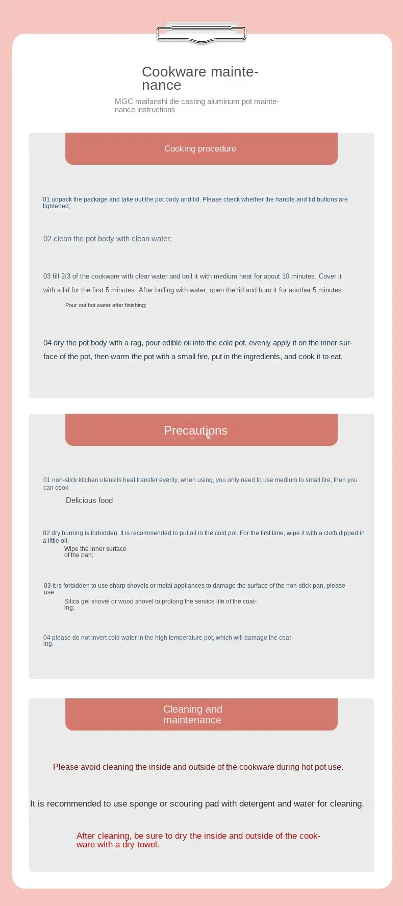 Stone Non-Stick Cooking Pan, Household Saucepan, Induction and Gas Compatible, Healthy Cookware, Stylish Pot