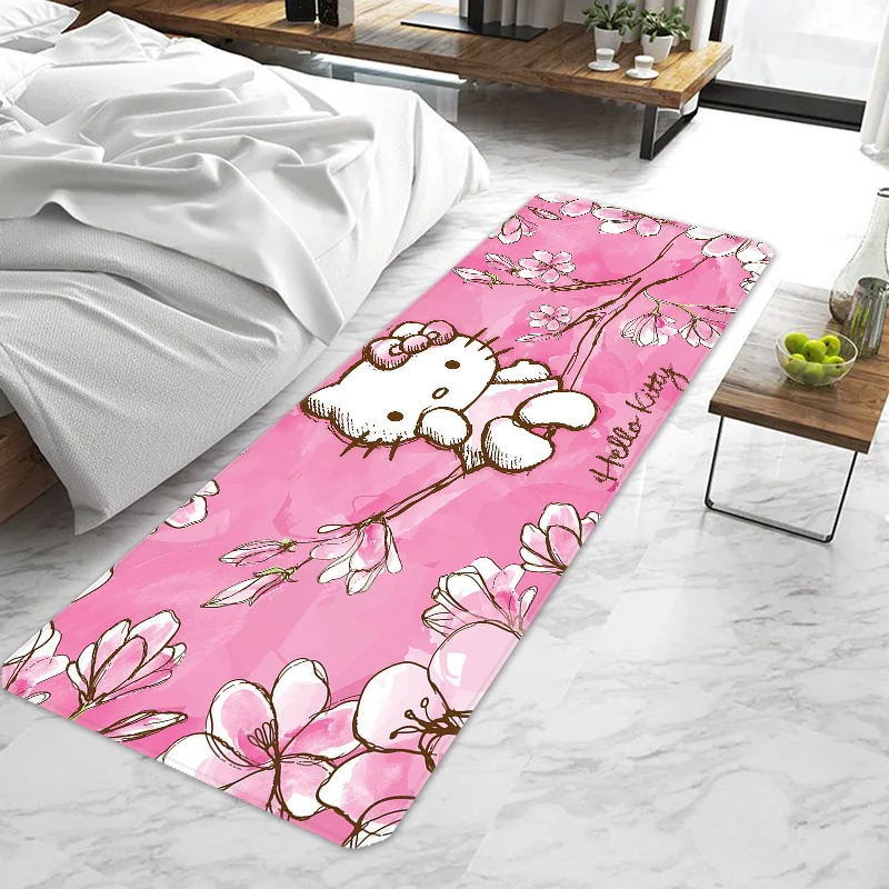 Cute Hello Kittys Door Mat Entrance Doormat Non-slip Washable Kitchen Carpet Living Room Hallway Rugs Door Mats Bathroom Bath