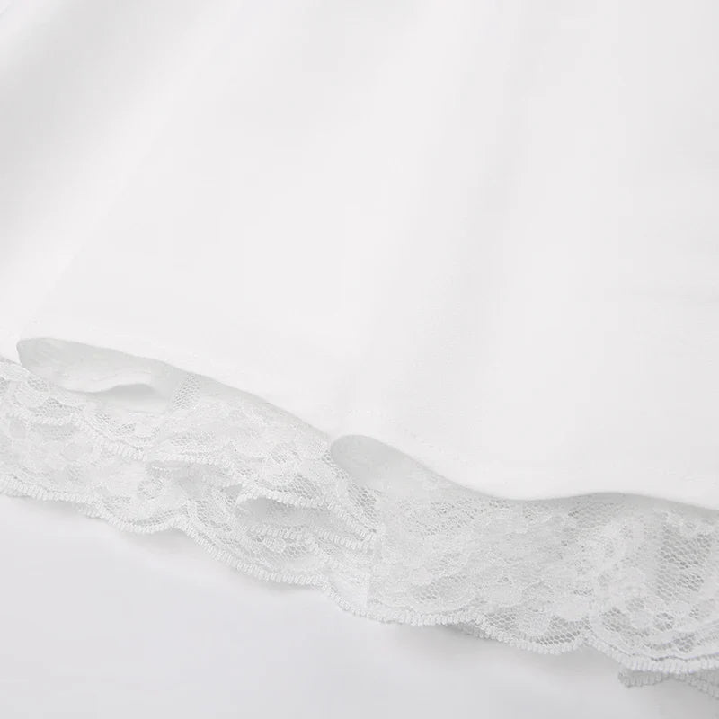 Elegant Party Dresses Ladies Fashion Evening Bodycone A-Line Pleated Fluffy Dress Lace Sexy Ball Gown Mini Sunderss