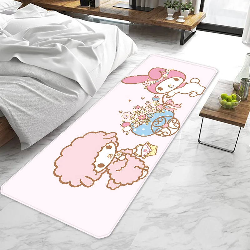 Kawaii My Melody Door Mat Entrance Doormat Non-slip Washable Kitchen Carpet Living Room Hallway Rugs Door Mats Bathroom Bath
