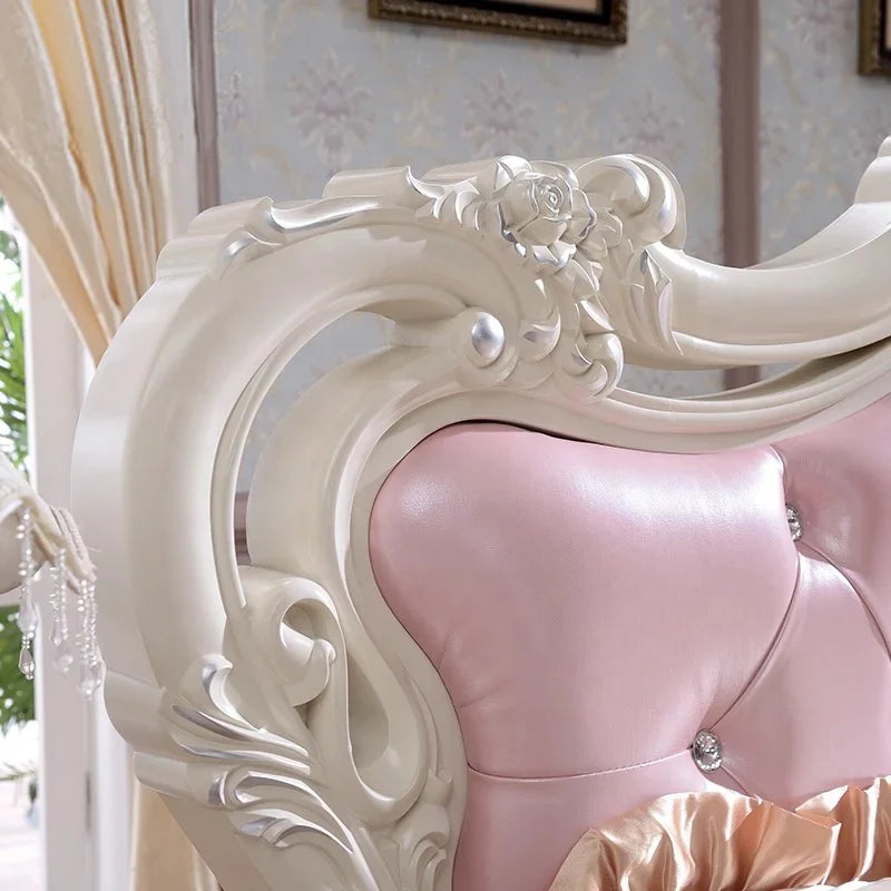 Pink Bedroom Suite Sets Home Luxury Bedroom Furniture -  European Lit Princess Bed