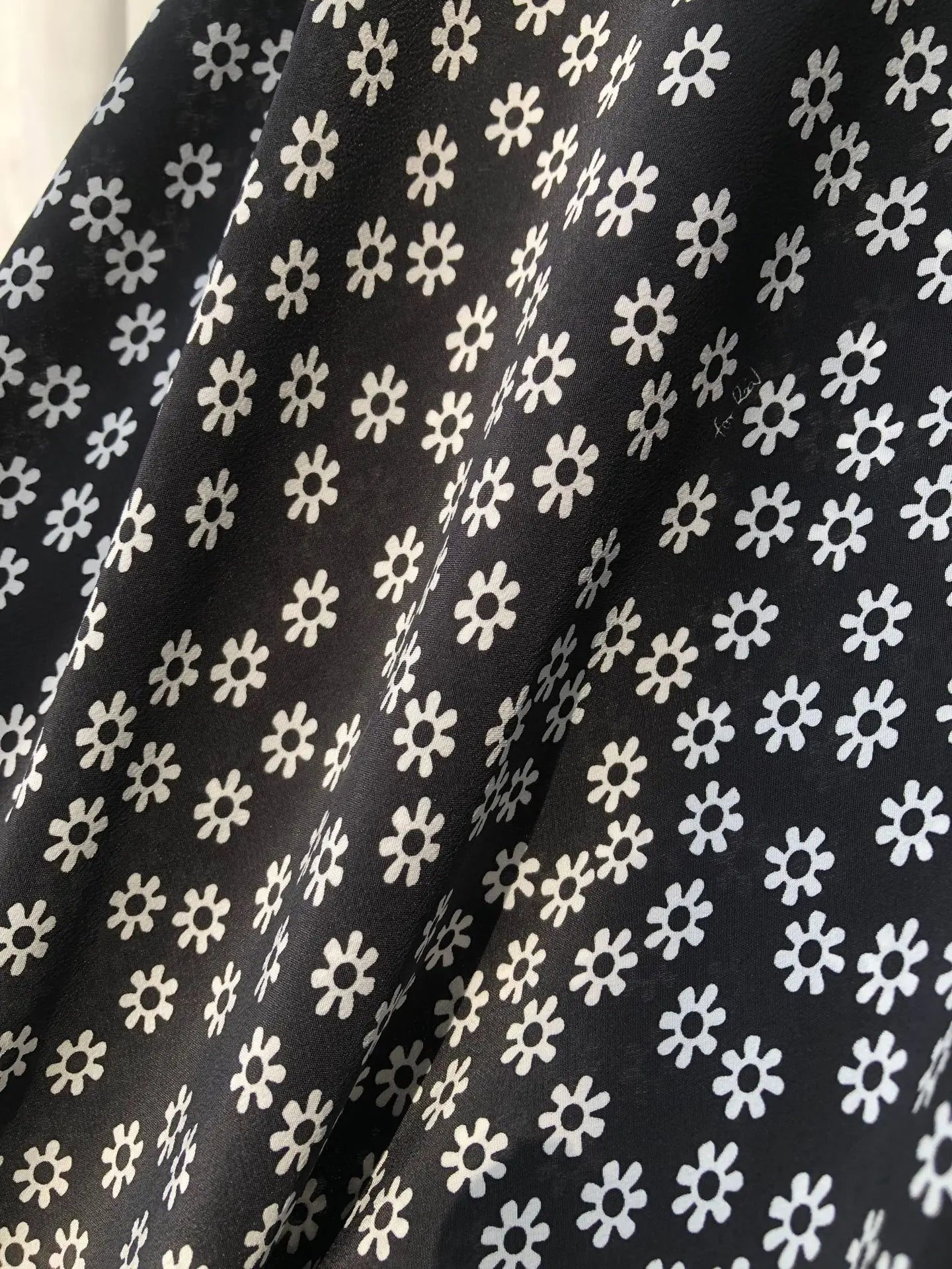 French Daisy Vintage Girl Silk Polka Dots U Neck V Back Sexy Summer Women Long Dress