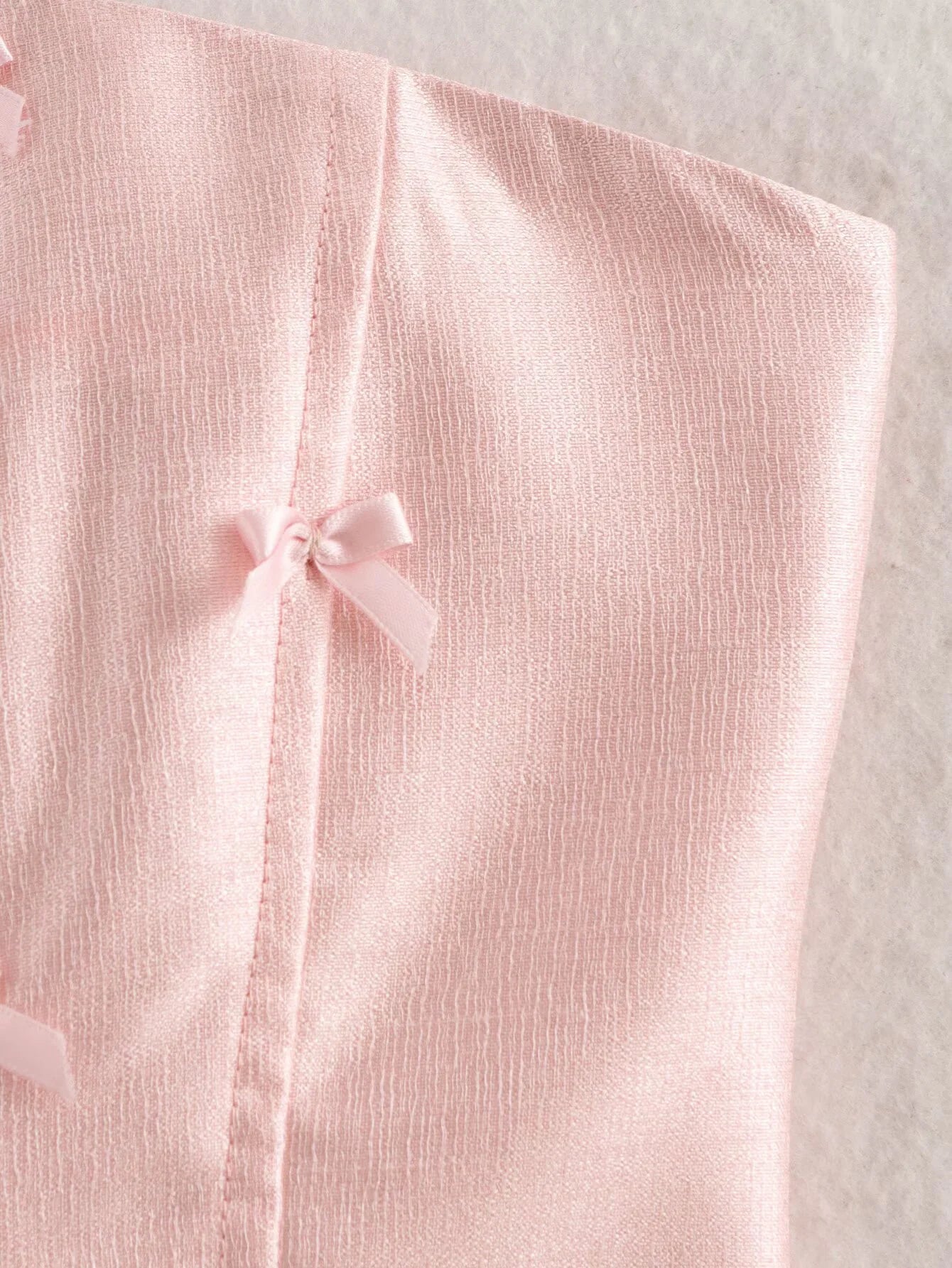 Ladies Bow Sleeveless Strapless Vest Top Women's Summer Sexy Pure Desire Set Hip Hugging Skirt Two-piece Set