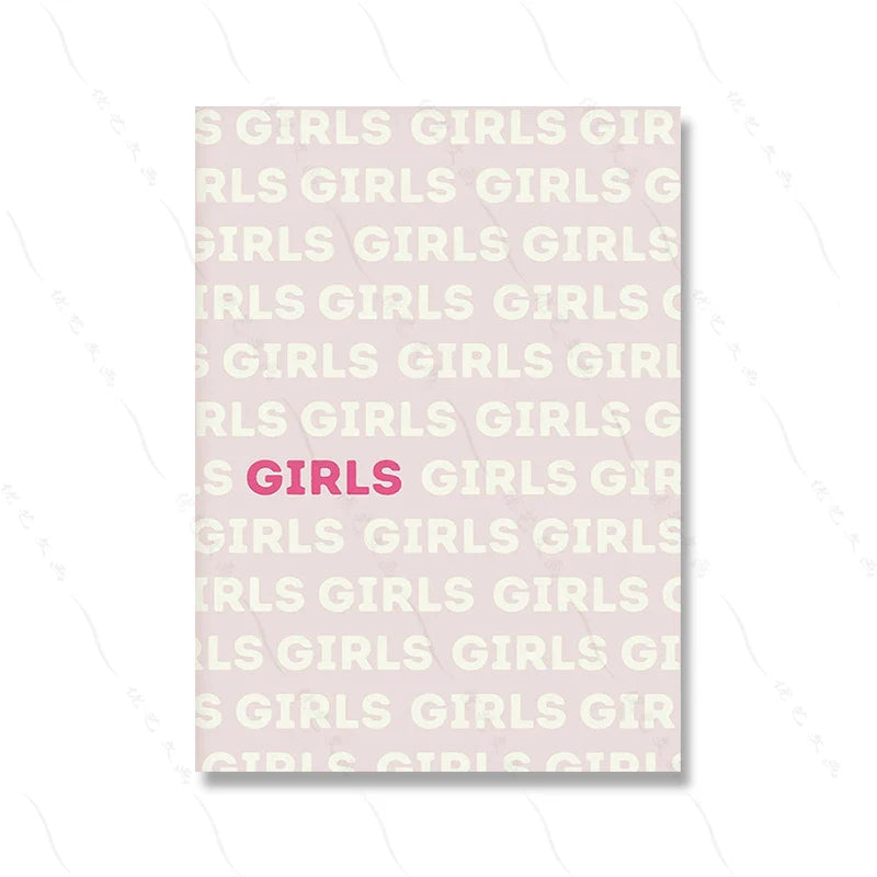 Pink Decor Set Prints Canvas Painting Trendy Art Murals Decor