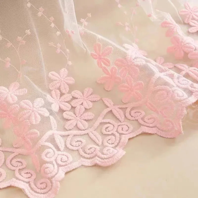 Pink Blackout Princess Curtains for Girls Living Room Bedroom Windows Romantic Curtain