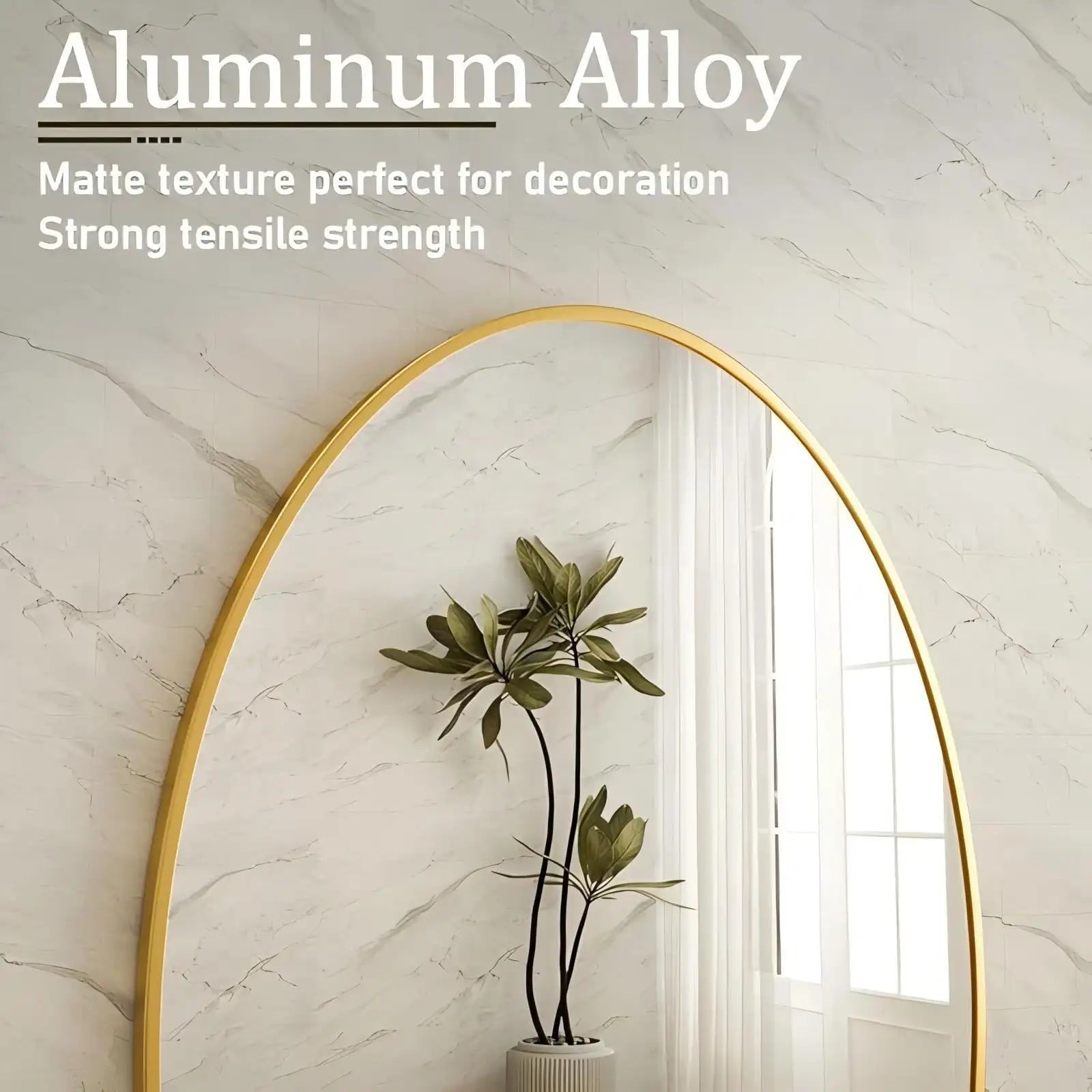 Oval Bathroom Mirror 26"x38" Bathroom Vanity Mirror, Gold