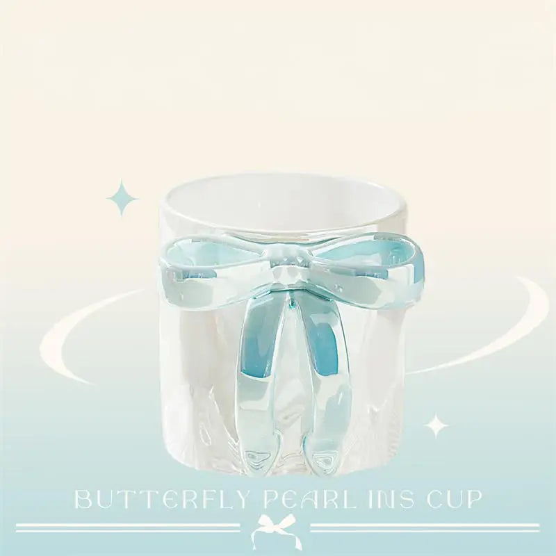 Light Luxury Elegant Bow Ceramic Mug