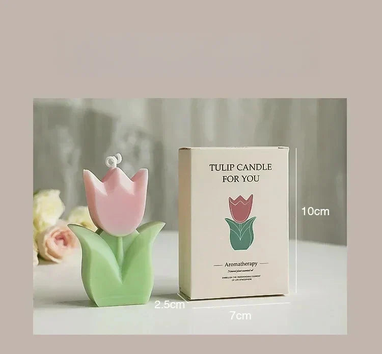 Tulip Aromatherapy Candle Fragrance Flower Shaped Candle Gift