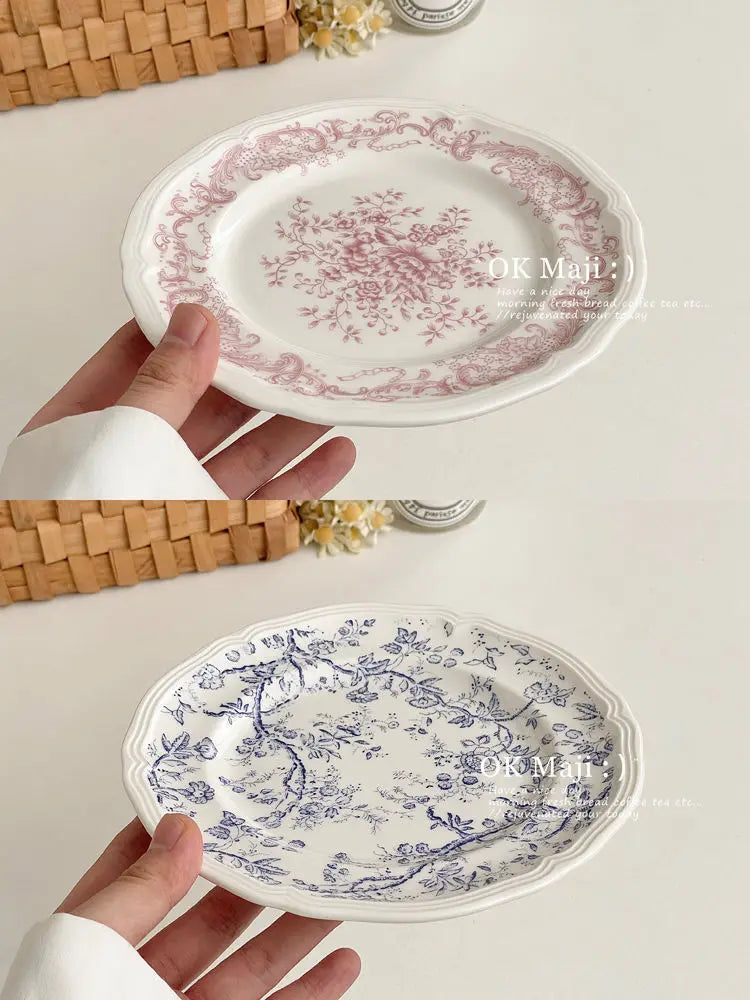 French Flat High-grade Saucer Ceramic Plate