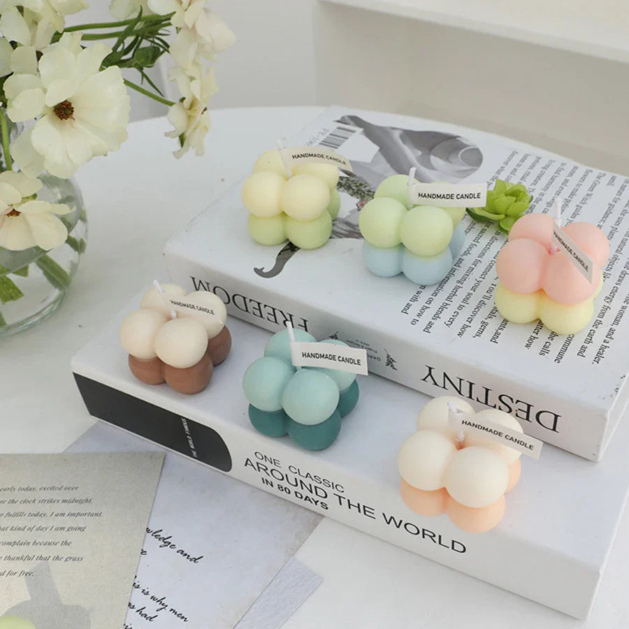 Cute Mini Magic Cube Aromatherapy Candles Aromatherapy Handmade Candle Magic Cube
