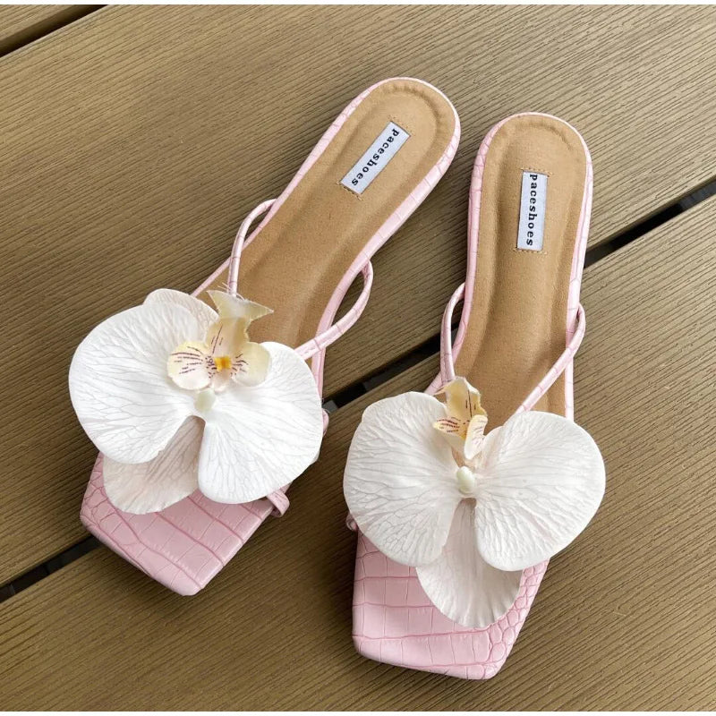 Summer Exquisite Butterfly Magnolia Flowers Holiday Casual Style Sandal