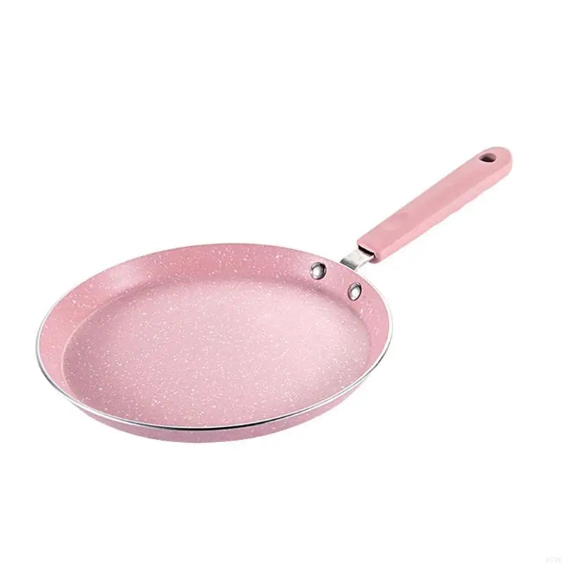 Flat Bottom Pan Pink Non-Stick Pot for Gas Stoves and Cooker Use Baking Pans