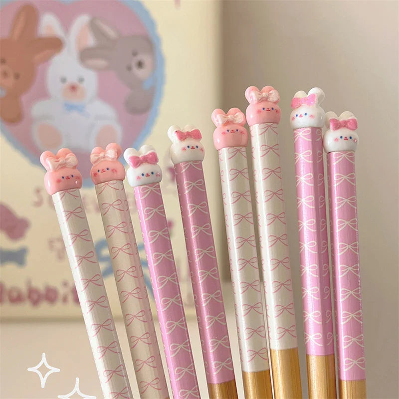 Kawaii Cute Bunny Wooden Style Chopsticks