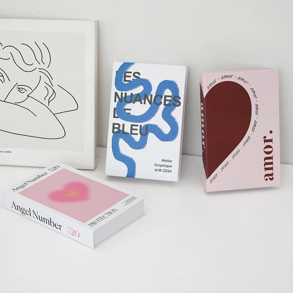 Fashion Series Fake Book Decoration Coffee Table Decoration Living Room Fashion Prop Books Home Decoration Model Room Home Decor