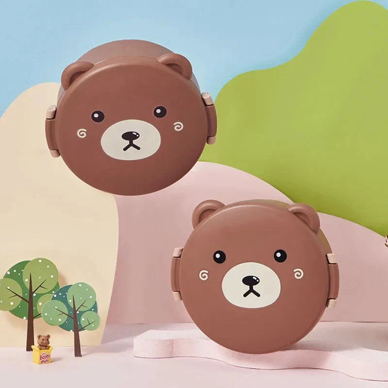 Bento Lunch Box for Kids Kawaii Cartoon Students Sandwich Snack Food Box Fruit Container Portable Picnic Fresh Box