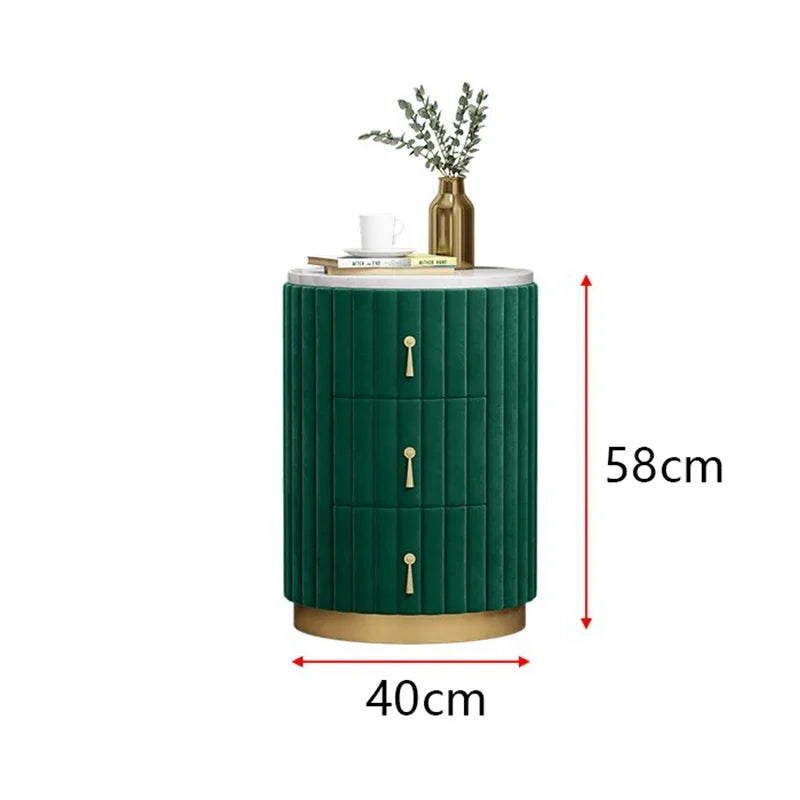 Mobile Side Bed Pink Nightstands Small Modern Modern Luxury Nightstands Space Saving Storage Furniture