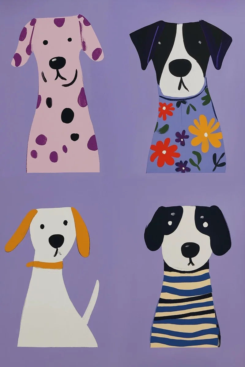 Cool Cats In Sunglasses Collection Stylish Felines Puppy Colorful Poster Print Wall Art Pictures Canvas Painting Room Home Decor