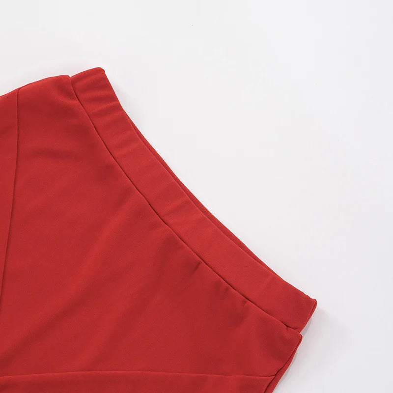 Casual Women 2 Piece Set Stretch Double Zip Tank Tops+Shorts Matching Patchwork Simple Basic Streetwear