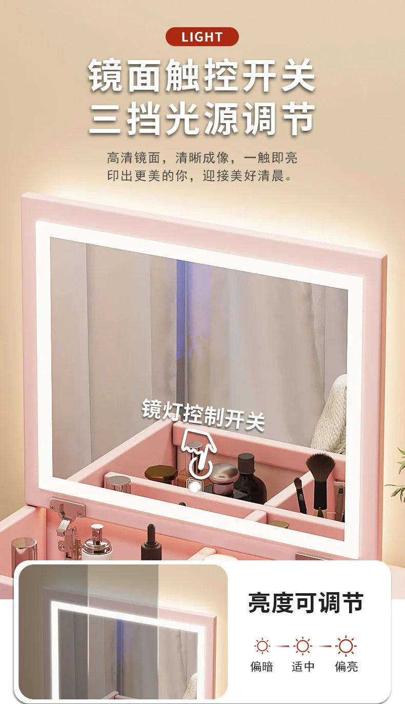 Pink Bedroom Dresser Storage Drawers Led Mirror Bedroom Dressers Wide Modern Nightstand Wardrobe Dresser