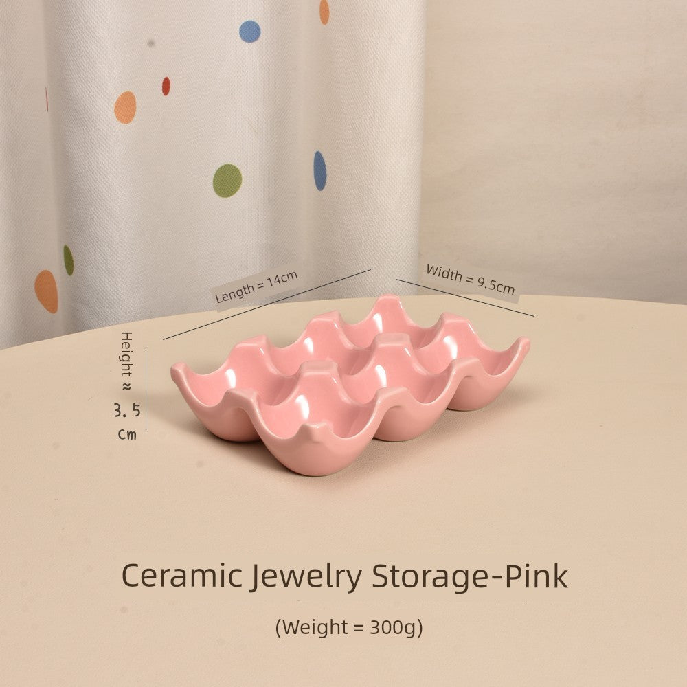 Gentle Lighting Dining Cream Style Ceramic Small Plate