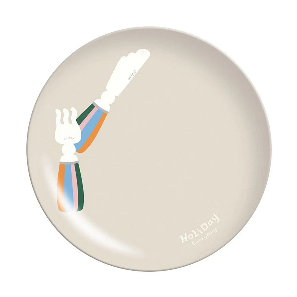 Lightweight Dinner Plate Dinnerware Multi-pattern Dish Tray