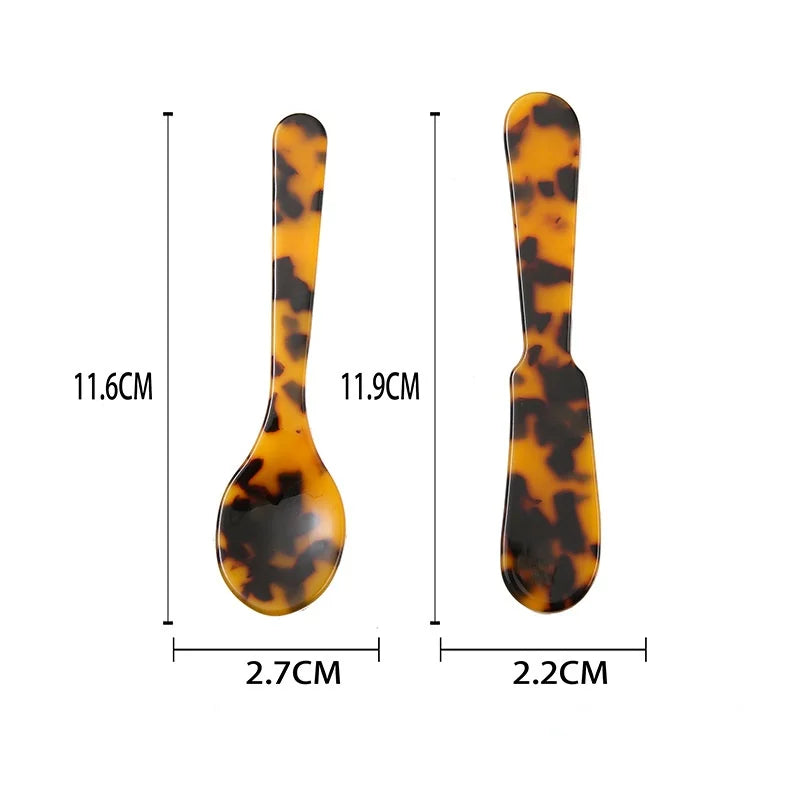 Natural Acrylic Spoons Crafted Kitchen Tableware