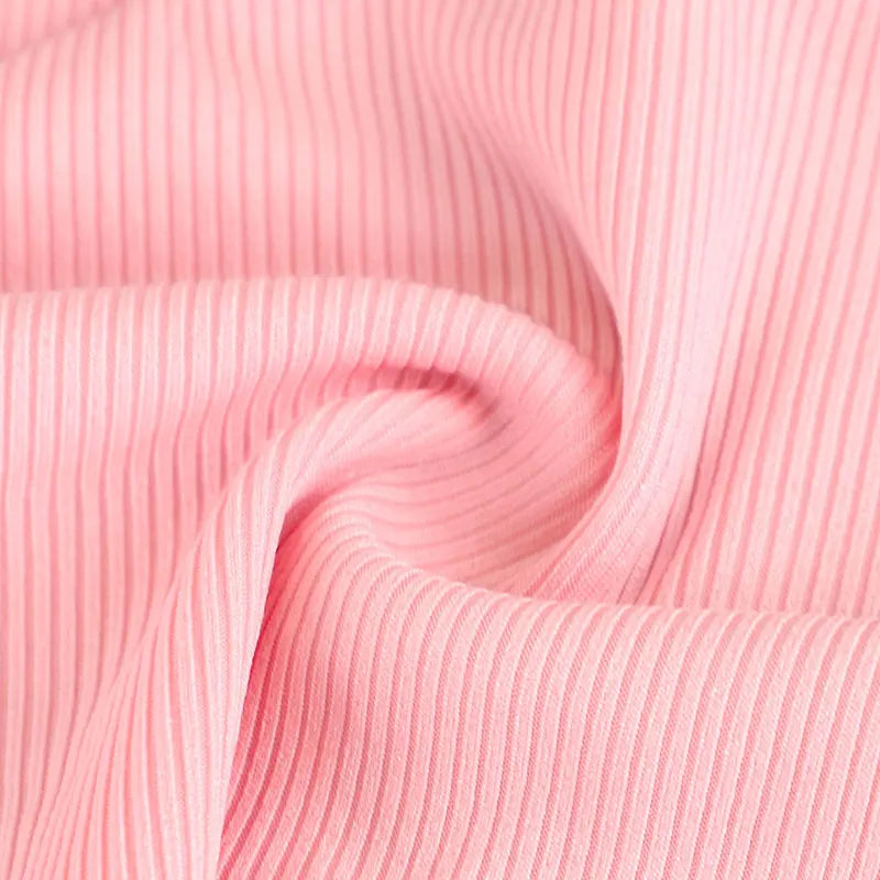 Women's 2 Piece Streetwear New Bow Pleated Skirt Pink Sweet Sexy Lace Backless V-Neck