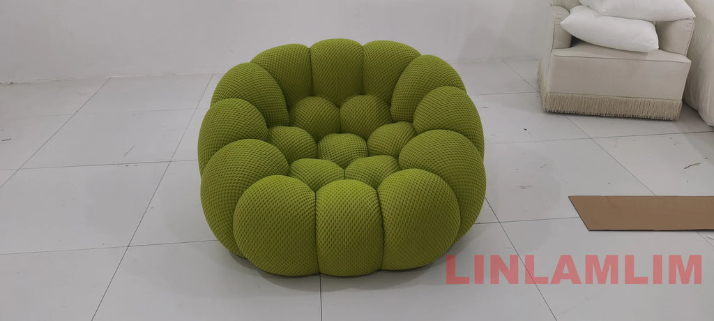 Contemporary Cloud-Shaped Sofa Modular Cloth Couch Fabric Curved Designer Sofa Set