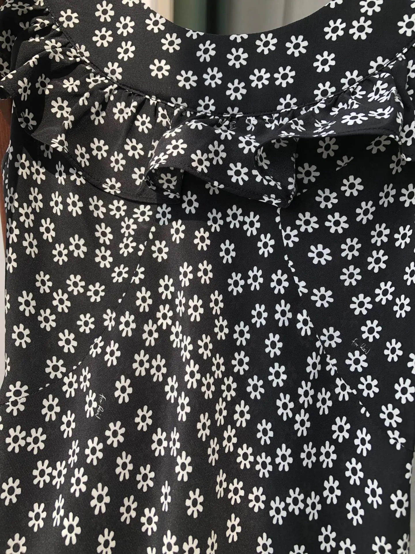 French Daisy Vintage Girl Silk Polka Dots U Neck V Back Sexy Summer Women Long Dress